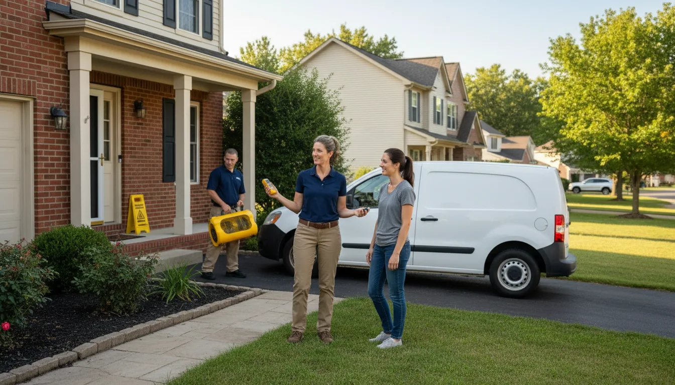 Residential water damage restoration in Buxton, ND